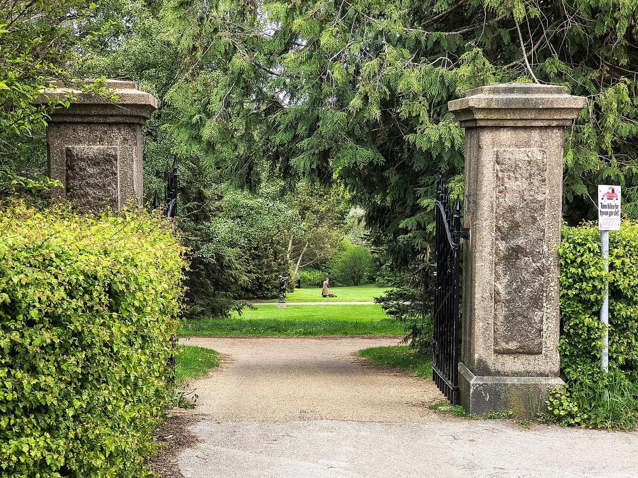 Indgangspartiet til Botanisk Have i Aarhus
