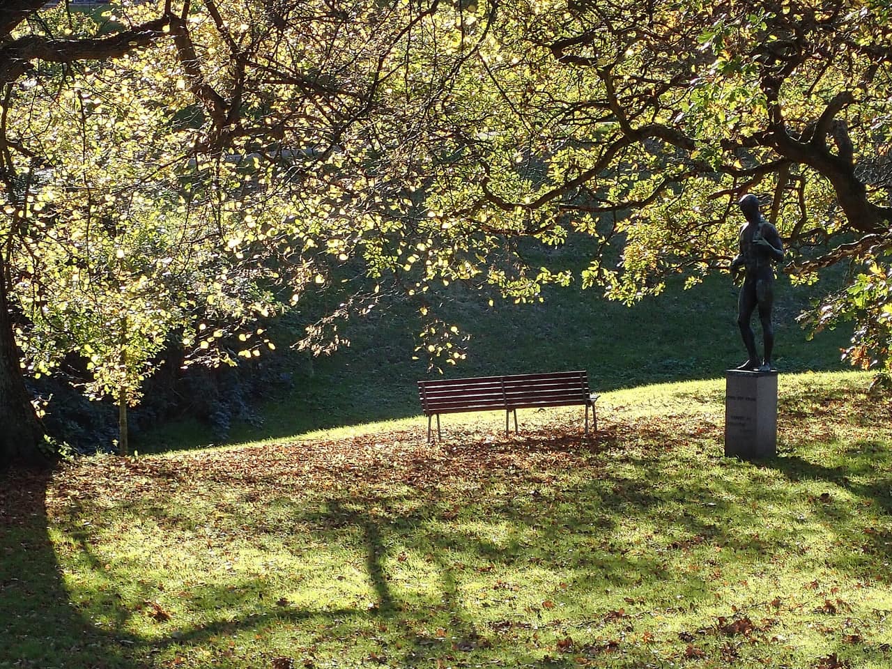 Vennelystparken om efteråret
