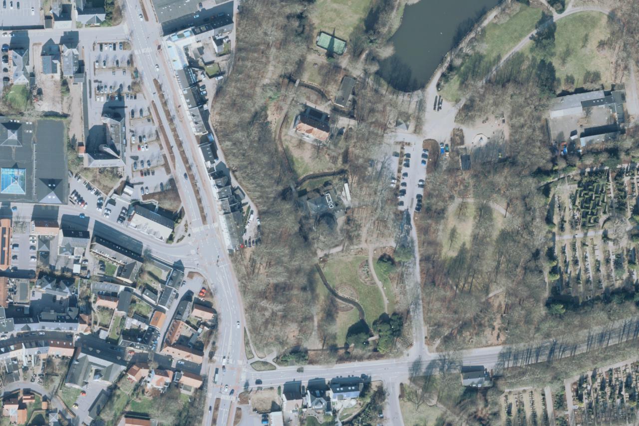 Luftfoto over Holstebro Anlæg i Holstebro