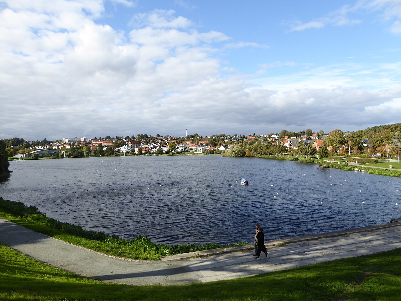Slotssøen med Koldinghus i Kolding