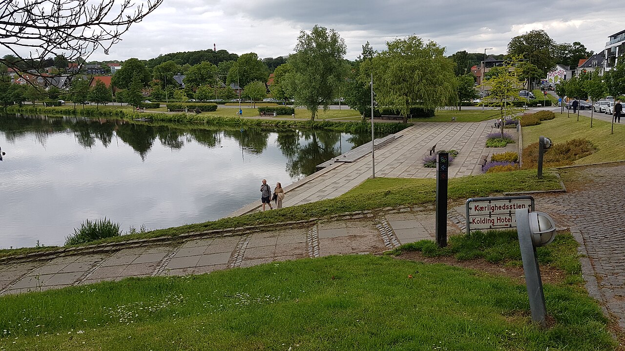 Kolding Slotssø set over vandet